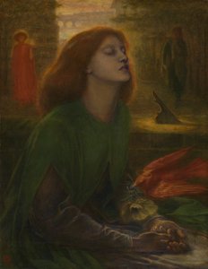 祝福されたビアトリクス 作： Dante Gabriel Charles Rossetti